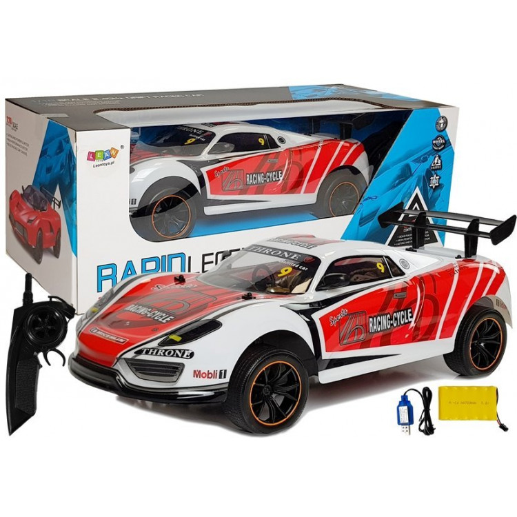 Športové auto 1:10 RC RTR - biele